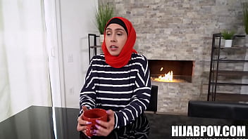 Preview 1 of Doog Fucking Stuck Mom - Hijab Stepmom Lilly Hall Learns How To Pleasure