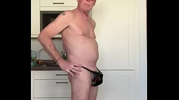 Preview 2 of 10 Yaer Girl Home Rape - FagSlag models its latest faggot pants