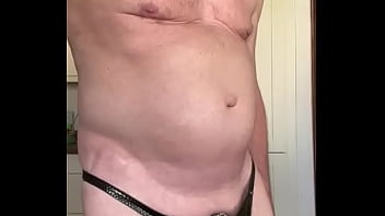 Preview 4 of 10 Yaer Girl Home Rape - FagSlag models its latest faggot pants