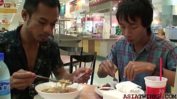 Preview 1 of Erotic Ass Eat - Twink Asian barebacked in missionary at date after bj