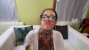 Preview 4 of Ran Bin Husen - Inked Big Boobs MILF Ashley CumStar TOTALLY DESTROYED,  Big Ass Gape,  DP with toy,  Piss drinking,  Spit,  on face Face Slap,  Rimming,  Cum Swallow