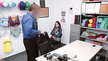Preview 1 of Sex Hotel Service Boy - Doggystyle for a petite shoplifter teen with a fit cop officer.