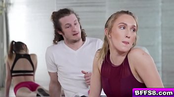 Preview 1 of Momsexb - Alex Blake and Maddie Winters took turns riding on top of the studs hard man meat