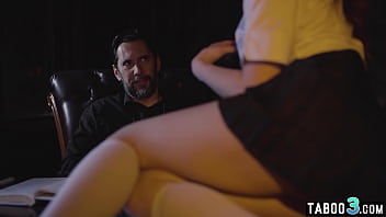 Preview 2 of Gemma Hiles Porn - Anal sex for petite teen Penelope Kay does not count on a priests cock