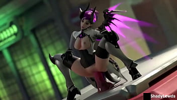 Preview 2 of Boops Sho - Mercy Riding A Big Dildo (With Sound)