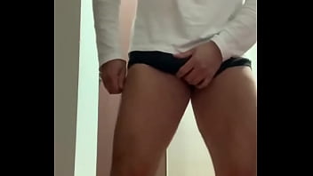 Preview 1 of Webcam Fat Teen - Underwear handjob