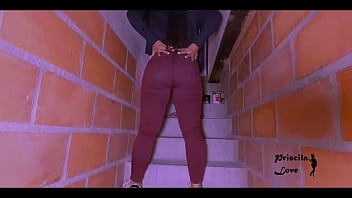 Preview 1 of Cami Solo Girls - fucking my step cousin on the stairs