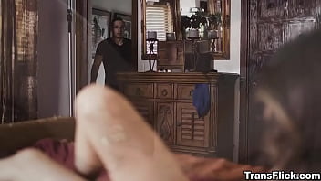 Preview 3 of Lesbians Small Ladyboy - Korra Del Rio invites Jayden Marcos to masturbate with her