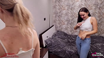 Preview 1 of Fake Taxi Alexis Texas - The Best Gift For Two Teen Sluts. Threesome With Tantaly Doll With Big Dick.