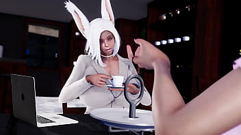 Preview 1 of Coworker In Office - Minotaur fucks hot slutty bunny girls