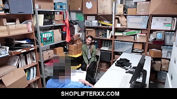 Preview 1 of Biim Hsa - ShopLifterXX - Asian Jade Noir Begs mall cop Do Not Send her To Prison