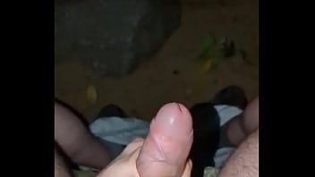 Preview 1 of Fuck Ass Then Pussy - Jerking off outside big cumshot #8