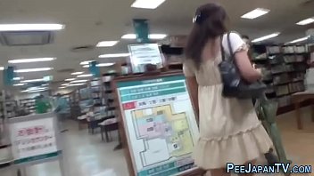 Preview 1 of Getting Clean For Public Fun - Kinky teen public peeing