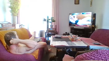 Preview 2 of Ngentot Memek Bule Abgkiss - Der dicke Andreas wichst zu seinen eigenen Videos