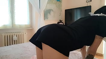 Preview 4 of Eatcum Cuckold - the maid you&#039_ve always dreamed of doesn&#039_t just clean,  and SPOILER sucks you off