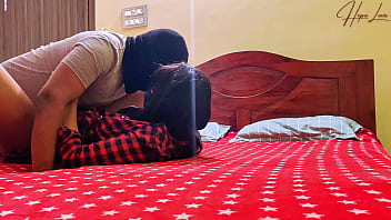 Preview 3 of Pom Sex Xxx Hd - Hot House Maid Fucked By Masked Man Who Was Hiding In The House.