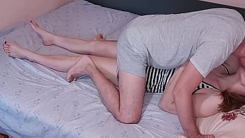 Preview 1 of Fucked By2 - I came Inside Her Warm Pussy. HOT European RedHead Girl has multiple orgasms when we fuck