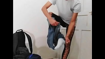 Preview 2 of Best Incedt - Masculine guy undressing... But in the end,  turn into a sexy skinny latin