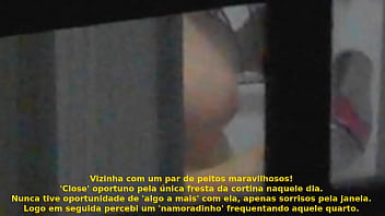 Preview 3 of Mature Hot No - Janela &#039_indiscreta&#039_. Close na Vizinha secando os cabelos : peitos maravilhosos!