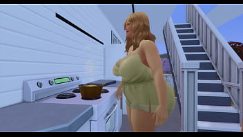 Preview 1 of Lacie Heart Bukkakewatch - Fat Slut With Big Bouncy Titties Cooks Me Dinner &amp_ Gives Me Multiple Cum