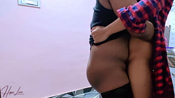 Preview 4 of Nick Minaj Sex Vedios - We Have Sex in the Kitchen When Her Husband Is Out for Work.