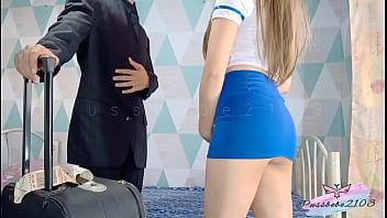 Preview 1 of Fcjcxbxvi - Pinay Stewardess Gets a Hard Fuck By a Pilot After Flight