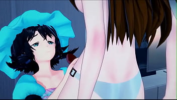 Preview 2 of Brazzers High Hd Free Download - Kurisu fucks Mayuri with a strapon. Steins Gate Hentai.