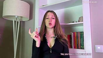 Preview 1 of Indian Iscool Grl - Small Penis Humiliation | Russian JOI Eng Subs