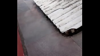 Preview 1 of Raped Bus Jepang - fudendo na varanda,  gemendo com calcinha de lado sainha levantada e gozada na cara