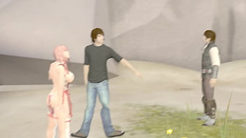 Preview 1 of Vse Rezultaty Futbola - Girl Drinks Pee and Suck Dick her Boyfriend&#039_s Friend While he Watches 3D Hentai