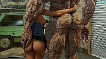 Preview 1 of Www Sex X Vedio - Jill Valentine is impressed with Nemesis manhood 3D Animation