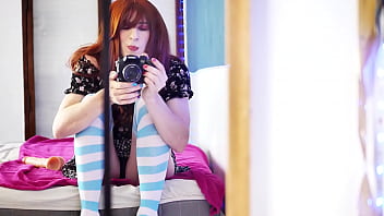 Preview 1 of Tenn Girl Pee - Cute anal session for a trans redhead