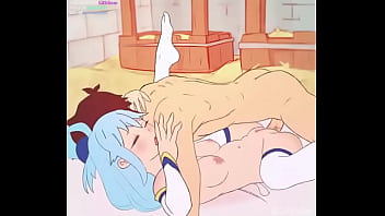 Preview 4 of Sed Sex Video - Aqua konosuba on bed getting fucked