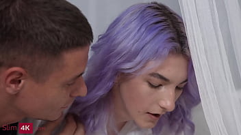 Preview 1 of Brutfull Gril - Mia Cheers - Skinny teen with colored hair ass fucked