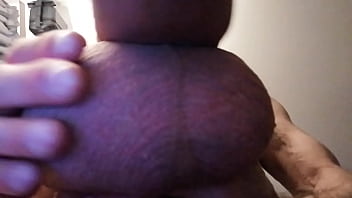 Preview 1 of Desk Real Aunty Xnxx - my huge siliconed dick and sack