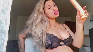 Preview 4 of Johnny Cumms Cumtribute - Sexy big tits blonde loves to suck big dildo compilation