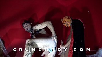Preview 1 of Milkey Boobs Kissing Mil Khalifa - Jess ROYAN fucked bareback by the monste  of HALLOWEEN