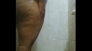 Preview 2 of Panay Storsex - Ebony shemale thot washing her thick ass