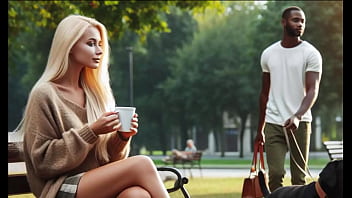 Preview 2 of Hindi Mmsxxx - Cheating White Woman Meets Black Man at the Park Audio Story BBC