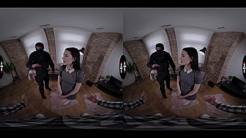 Preview 1 of Boos Punishment Softly Boobs - DARK ROOM VR - Double Pussy Vaccination