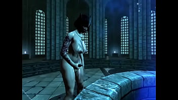 Preview 3 of Garreny Fun Com - Skyrim | Futa masturbandose por todos los lares.