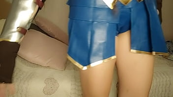 Preview 2 of Horny Slut Cock Licking Scene - WONDERWOMAN also loves wearing diapers