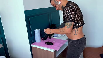Preview 2 of Malayalam Opan Sex - Threesome with stepmother and her stepdaughter after tattooing her