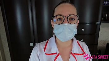 Preview 1 of Juice Boobs Anti - Very Horny Sexy Nurse Suck Dick and Fucks her Patient with Facial - Nata Sweet