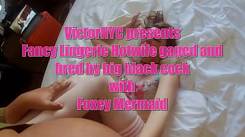 Preview 1 of Daddy Is A Cuckold Loser - Hotwife Foxey Mermaid loves to be gaped and bred by big black cock