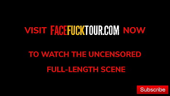 Preview 4 of Sonhd Sex - Face Fuck Tour - Slutty Latinas Lined Up For A Messy Threeway Cumshot