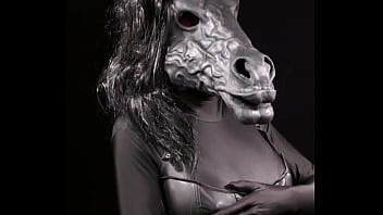 Preview 2 of German Mastubiert - Trans anthro horse playing with its huge tits and masturbating its huge horsecock