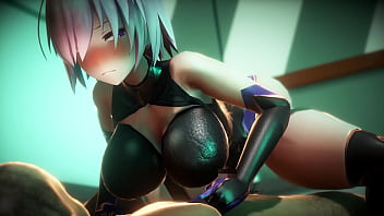 Preview 4 of Bondage Slavery - Mash Kyrielight loot viewing mode another angle