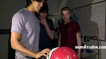 Preview 1 of Young Culo - Mean Frat Boys Gang Up On A Loser -