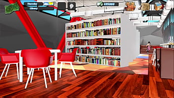 Preview 1 of Japanese Ass Video - Max&#039_s Life Temporada 4 Cap 201 - follando con mi amiga en la biblioteca